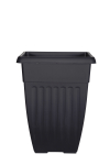 Whitefurze 32x42cm Square Black Athens Planter